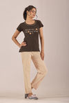 Sweet Moon Knit Cotton Pyjama Set - Sky Blue Coffee — thumbnail 3